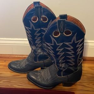 Size 9 The Sanders Blue Cowboy Boots